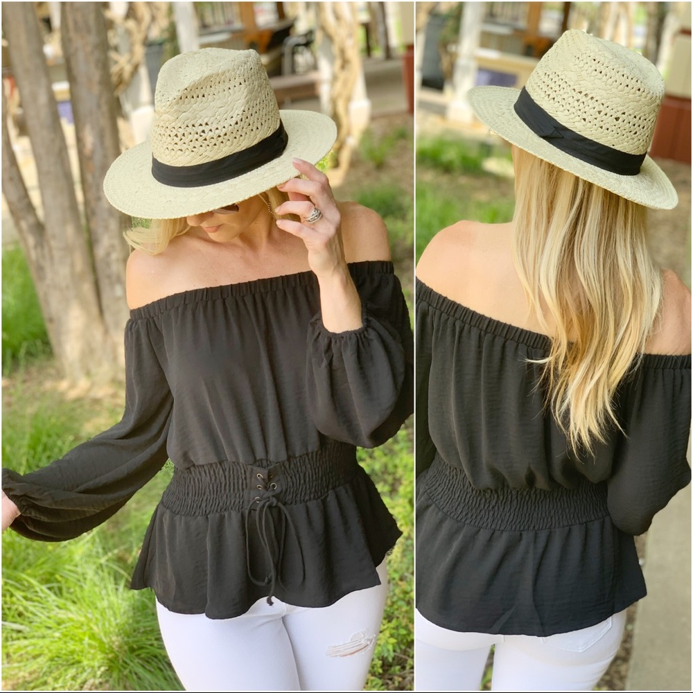 ✨LAST ONE✨Get It Together Corset WaistTop-Black - Picture 2 of 5